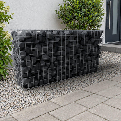 Gabion 200 cm x 100 cm x 50 cm (L x H x P), mailles 10 cm x 10 cm, spirale