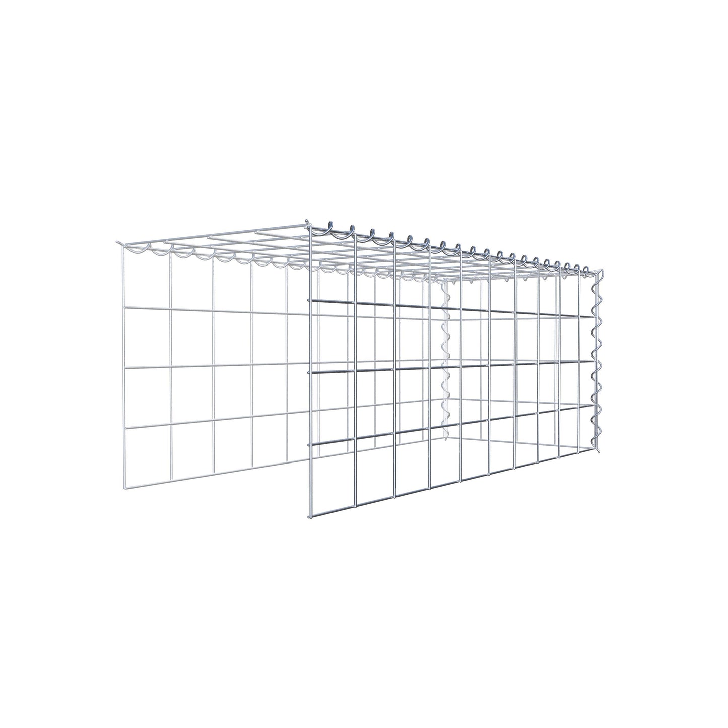 Gabião tipo 4 100 cm x 40 cm x 40 cm (C x A x P), malhagem 10 cm x 10 cm, espiral