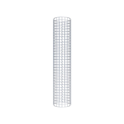 Columna de gaviones redonda 32 cm de diámetro, 160 cm de altura, malla 5 cm x 5 cm