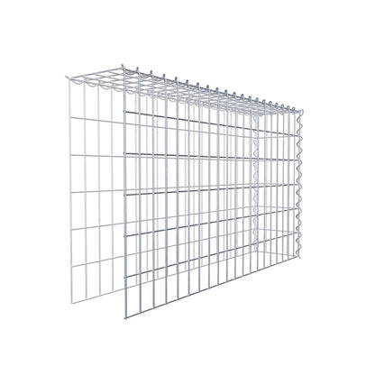 Gabion rapporté type 4 100 cm x 60 cm x 20 cm (L x H x P), mailles 5 cm x 10 cm, spirale