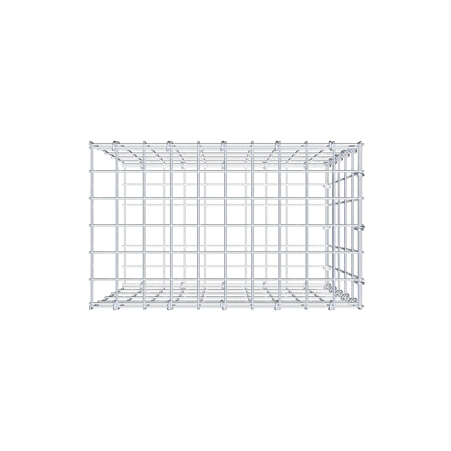 Pila adicional tipo 2 50 cm x 50 cm x 30 cm, malla 5 cm x 10 cm, anillo en C