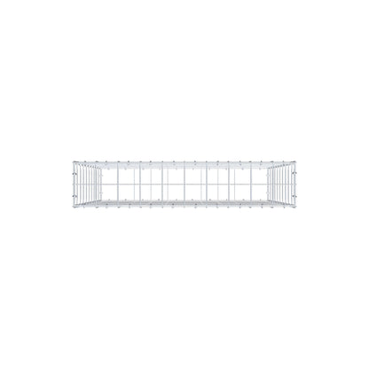 Gabião 100 cm x 100 cm x 20 cm (C x A x P), malhagem 10 cm x 10 cm, anel C