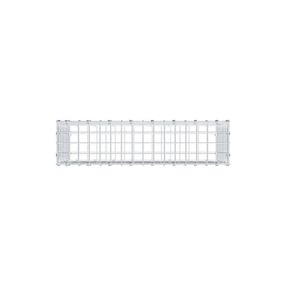 Gabione 80 cm x 40 cm x 20 cm (L x H x T), Maschenweite 5 x 5 cm, Spiralring