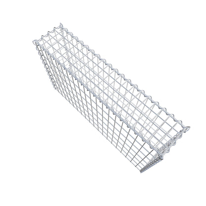 Gavión adulto tipo 3 100 cm x 60 cm x 20 cm (largo x alto x profundidad), tamaño de malla 5 cm x 10 cm, espiral