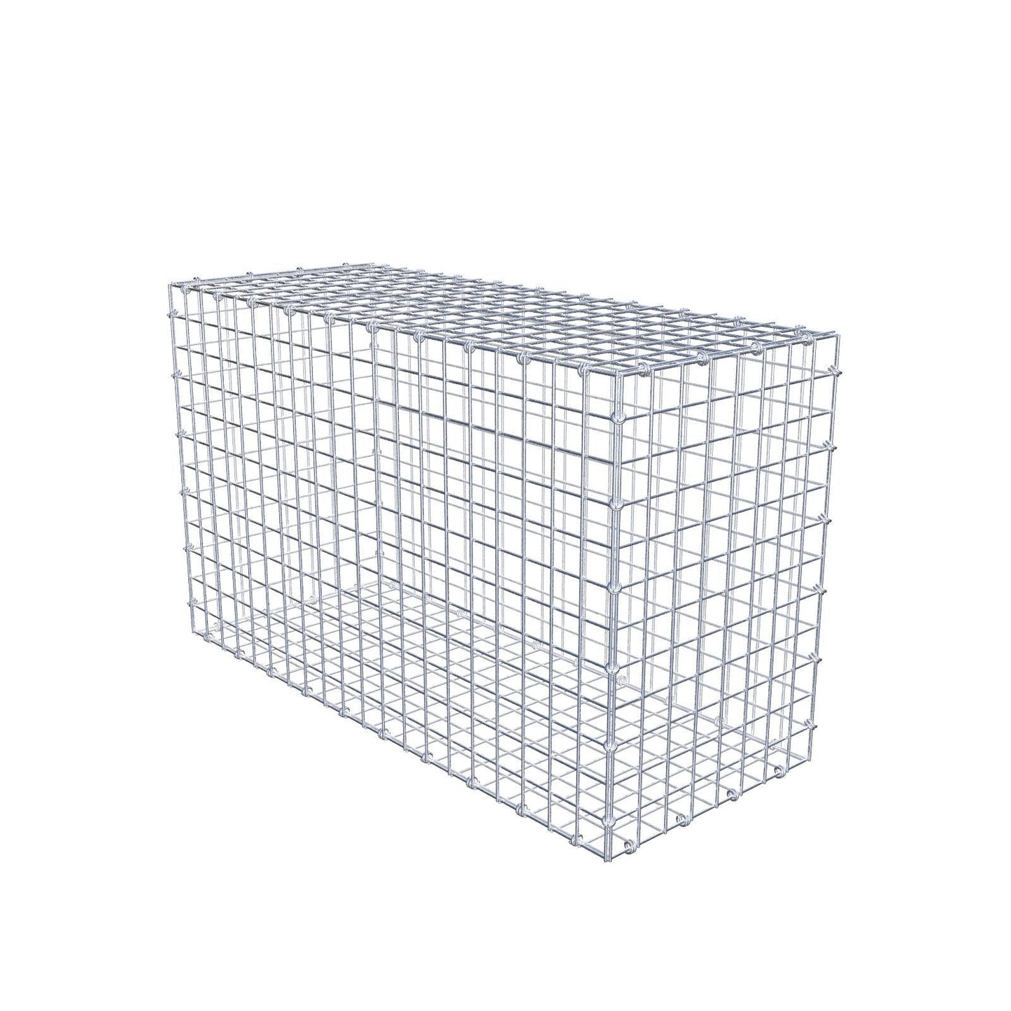 Gabion 100 cm x 60 cm x 40 cm (L x H x D), mesh size 5 x 5 cm, spiral ring