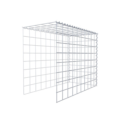 Gabbione aggiuntivo tipo 4 100 cm x 80 cm x 50 cm (L x H x P), maglia 10 cm x 10 cm, spirale