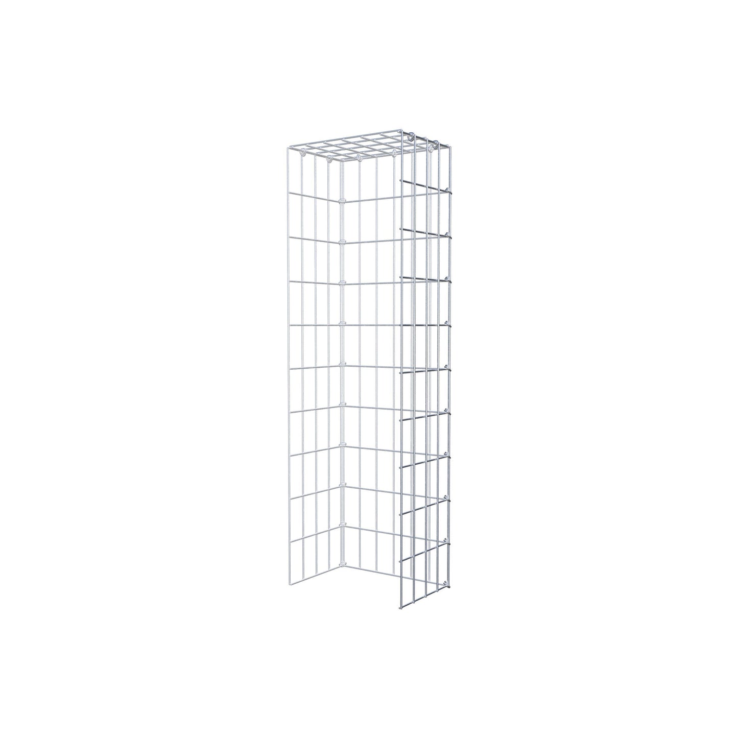 Bevestigbare schanskorf type 4 100 cm x 20 cm x 30 cm (L x H x D), maaswijdte 5 cm x 10 cm, C-ring