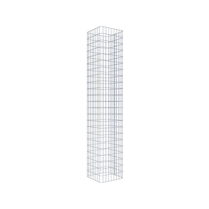 Gabionsøjle firkantet 42 cm x 42 cm, 230 cm højde, MW 5 cm x 10 cm