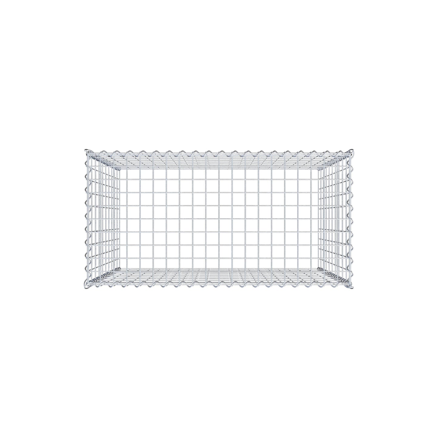 Anbaugabione Typ 3 100 cm x 100 cm x 50 cm (L x H x T), Maschenweite 5 cm x 10 cm, Spirale