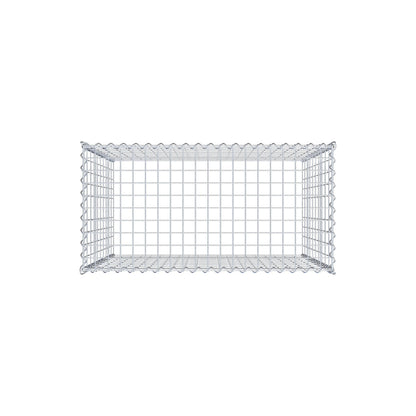 Anbaugabione Typ 3 100 cm x 100 cm x 50 cm (L x H x T), Maschenweite 5 cm x 10 cm, Spirale