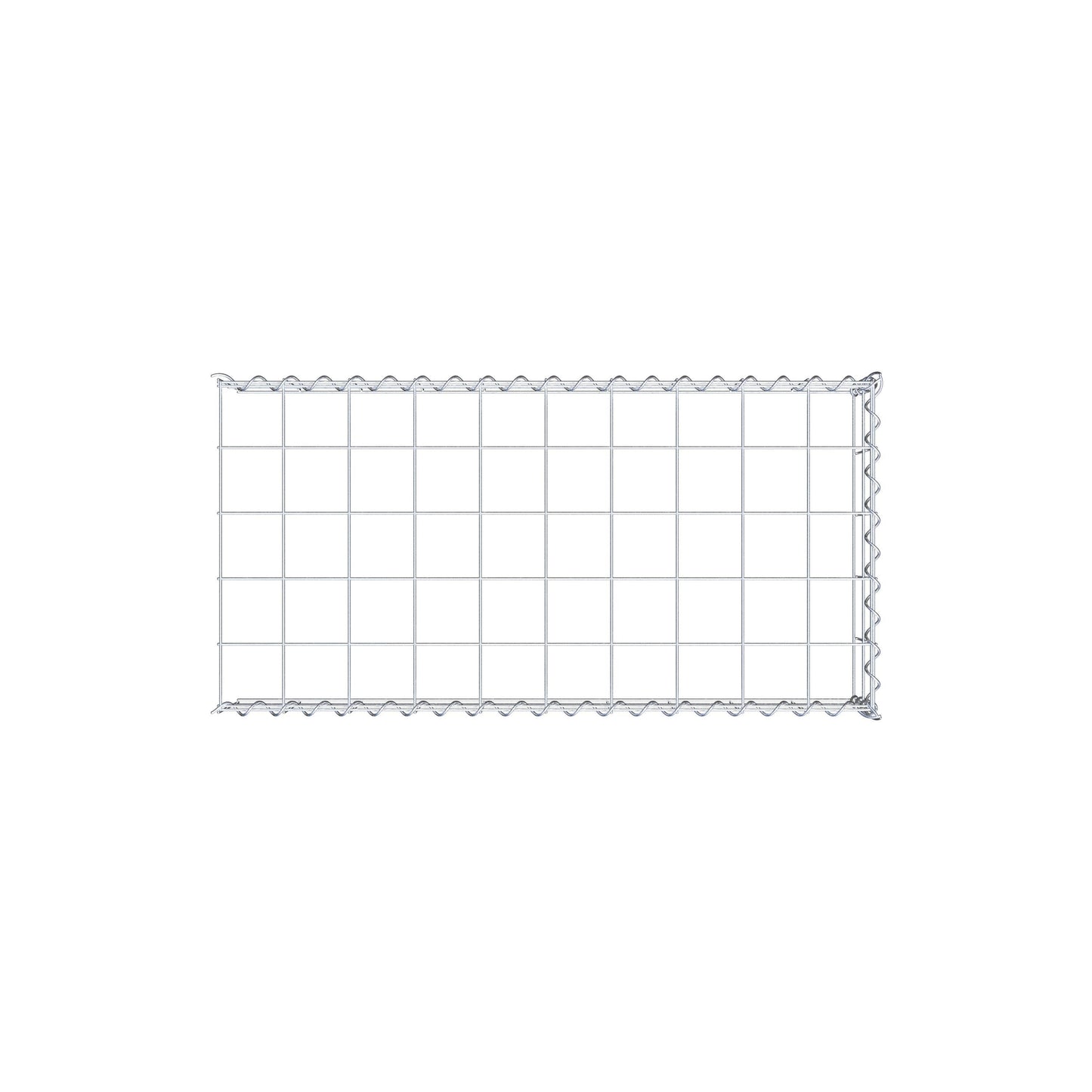 Add-on schanskorf type 4 100 cm x 20 cm x 50 cm (L x H x D), maaswijdte 10 cm x 10 cm, spiraal