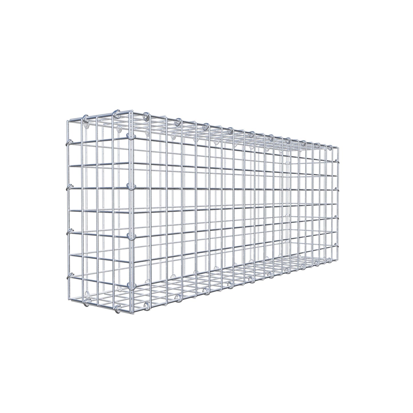 Gabion 100 cm x 40 cm x 20 cm (L x H x D), mesh size 5 cm x 5 cm, C-ring