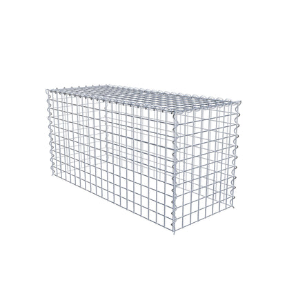 Anbaugabione Typ 3 100 cm x 50 cm x 40 cm (L x H x T), Maschenweite 5 cm x 5 cm, Spirale