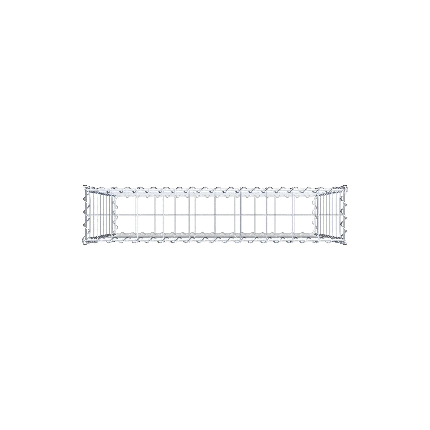 Gabion 100 cm x 90 cm x 20 cm (L x H x D), mesh size 10 cm x 10 cm, spiral
