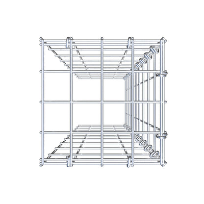 Gabbione aggiuntivo tipo 4 100 cm x 20 cm x 20 cm (L x H x P), maglia 5 cm x 10 cm, anello a C