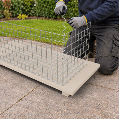 Gabion 80 cm x 40 cm x 40 cm (L x H x D), maskestørrelse 5 cm x 5 cm, spiral