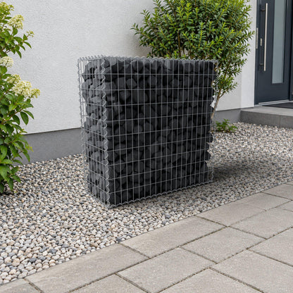 Gabion 100 cm x 100 cm x 40 cm (L x H x D), mesh size 5 cm x 10 cm, spiral