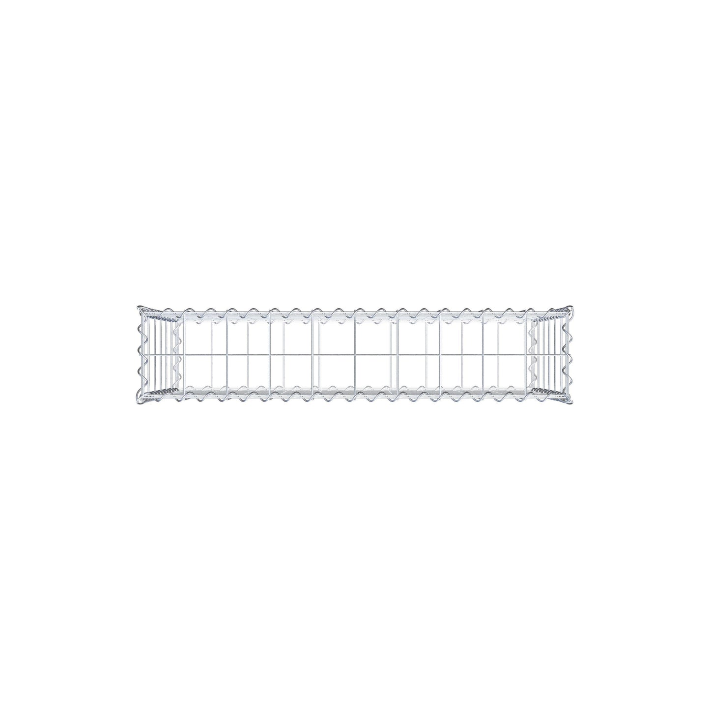 Gabione 100 cm x 60 cm x 20 cm (L x H x T), Maschenweite 10 cm x 10 cm, Spirale