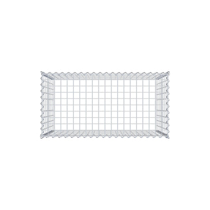 Anbaugabione Typ 3 100 cm x 70 cm x 50 cm (L x H x T), Maschenweite 5 cm x 10 cm, Spirale