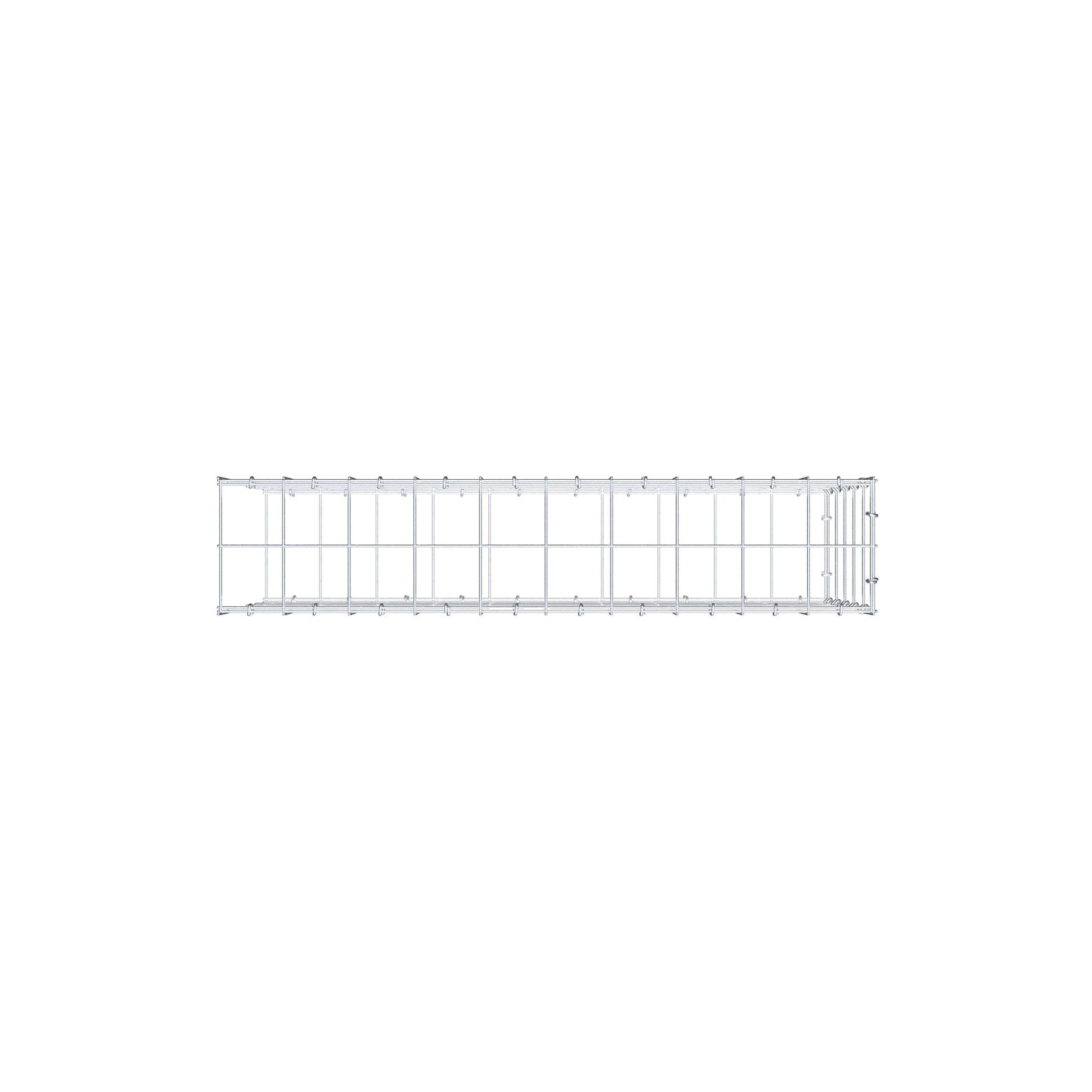 Gabião Tipo 2 100 cm x 50 cm x 20 cm (C x A x P), malhagem 10 cm x 10 cm, anel C