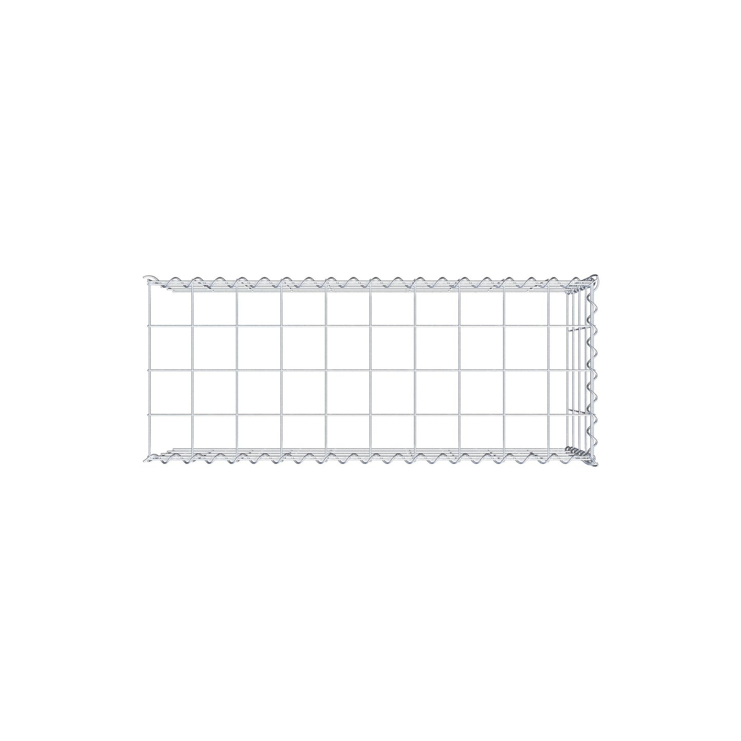 Gabião tipo 4 100 cm x 40 cm x 40 cm (C x A x P), malhagem 10 cm x 10 cm, espiral