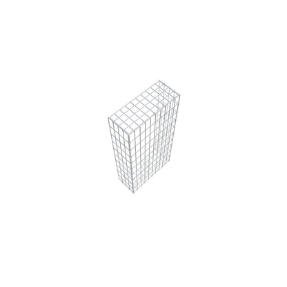Pila adicional tipo 2 100 cm x 20 cm x 50 cm, malla 5 cm x 10 cm, anillo en C