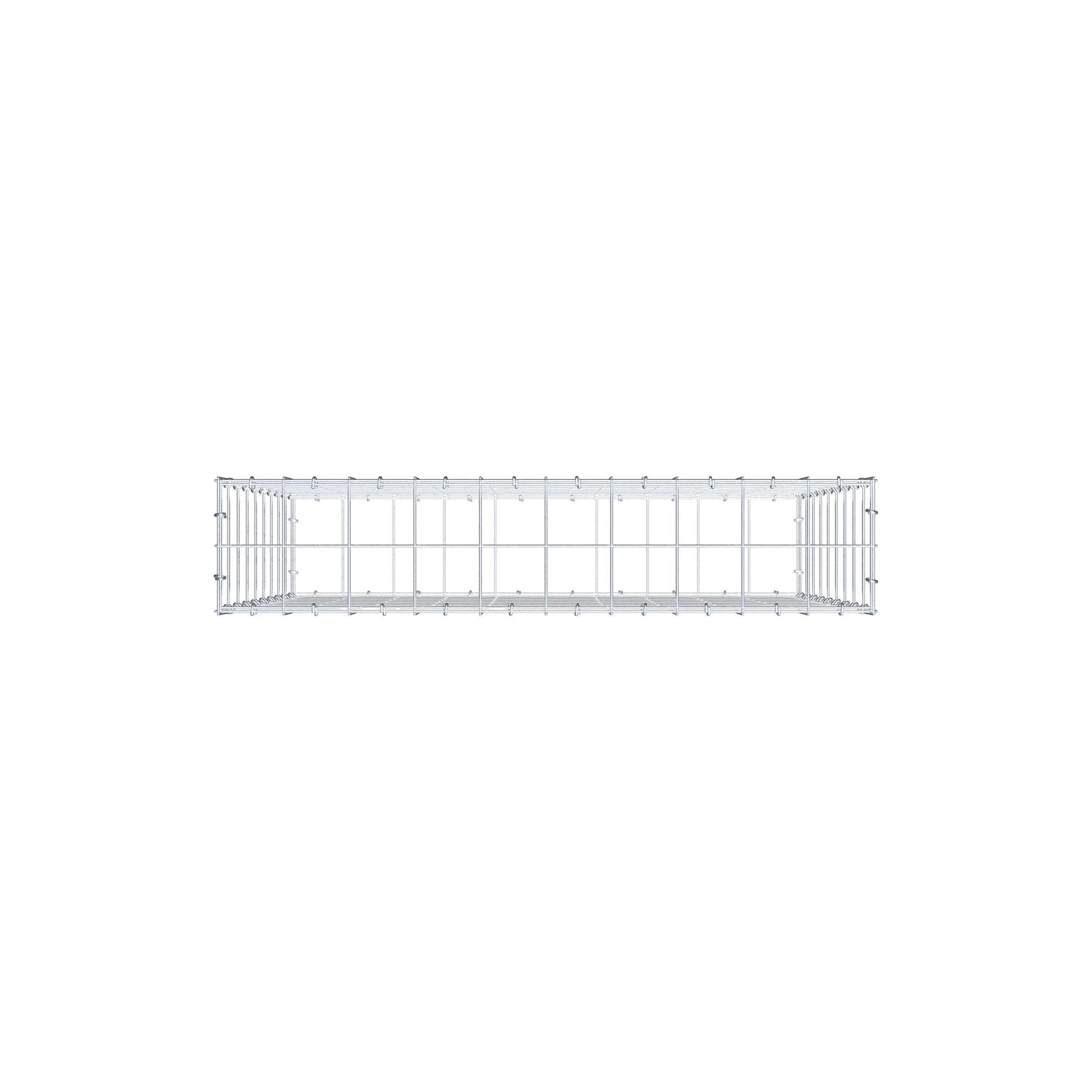 Gabione 100 cm x 90 cm x 20 cm (L x H x T), Maschenweite 10 cm x 10 cm, C-Ring