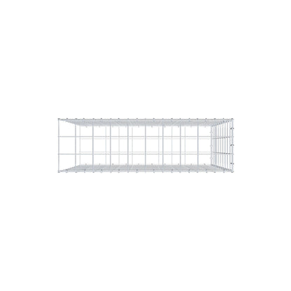 Gabbione fissabile tipo 2 100 cm x 100 cm x 30 cm (L x H x P), maglia 10 cm x 10 cm, anello a C