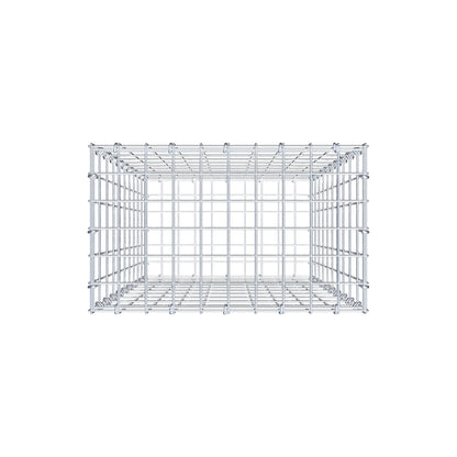 Gabion 100 cm x 50 cm x 30 cm (L x H x D), maskestørrelse 5 cm x 10 cm, C-ring