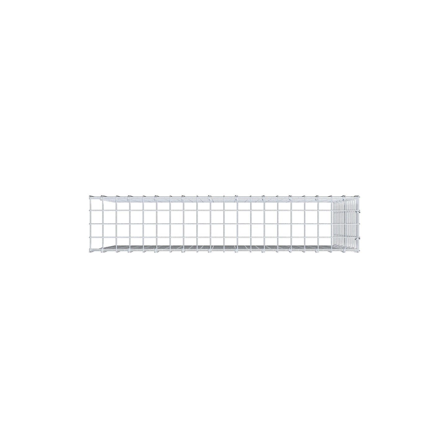 Monteret gabion type 4 100 cm x 70 cm x 20 cm (L x H x D), maskestørrelse 5 cm x 5 cm, C-ring