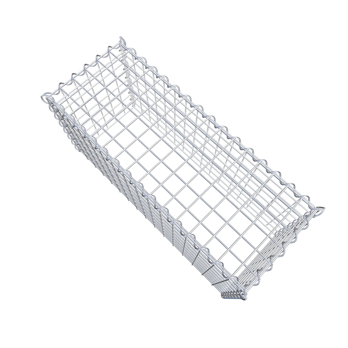 Anbaugabione Typ 3 80 cm x 40 cm x 30 cm (L x H x T), Maschenweite 5 cm x 5 cm, Spirale