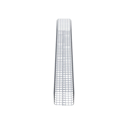 Gabionpelare vinkelrät 32 cm x 32 cm, 230 cm höjd, MW 5 cm x 5 cm