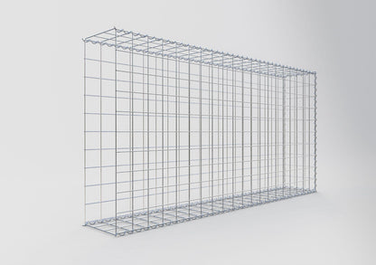 Gabion rapporté type 2 200 cm x 100 cm x 30 cm (L x H x P), mailles 10 cm x 10 cm, spirale