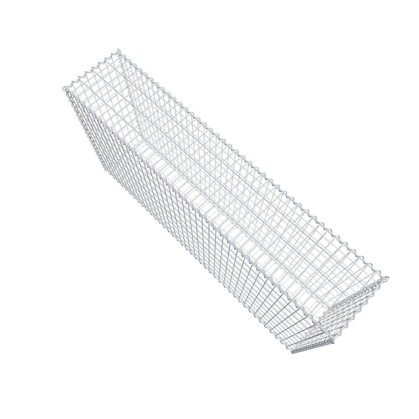 Gabbione 200 cm x 100 cm x 40 cm (L x H x P), maglia 5 cm x 10 cm, spirale