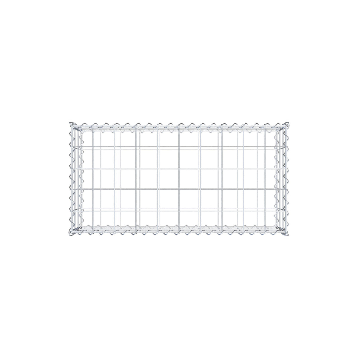 Gabion 100 cm x 30 cm x 50 cm (L x H x D), maskestørrelse 10 cm x 10 cm, spiral