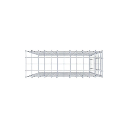 Monteret gabion type 4 100 cm x 60 cm x 20 cm (L x H x D), maskestørrelse 5 cm x 10 cm, C-ring