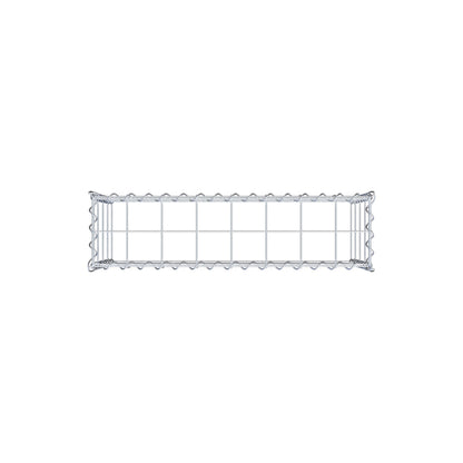 Anbaugabione Typ 3 80 cm x 40 cm x 20 cm (L x H x T), Maschenweite 10 cm x 10 cm, Spirale