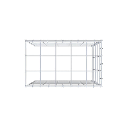 Anbaugabione Typ 4 50 cm x 50 cm x 30 cm (L x H x T), Maschenweite 10 cm x 10 cm, C-Ring