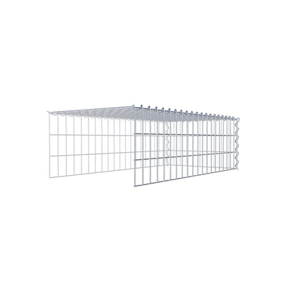 Gavión complementario tipo 4 100 cm x 30 cm x 50 cm (L x A x P), malla 5 cm x 10 cm, espiral