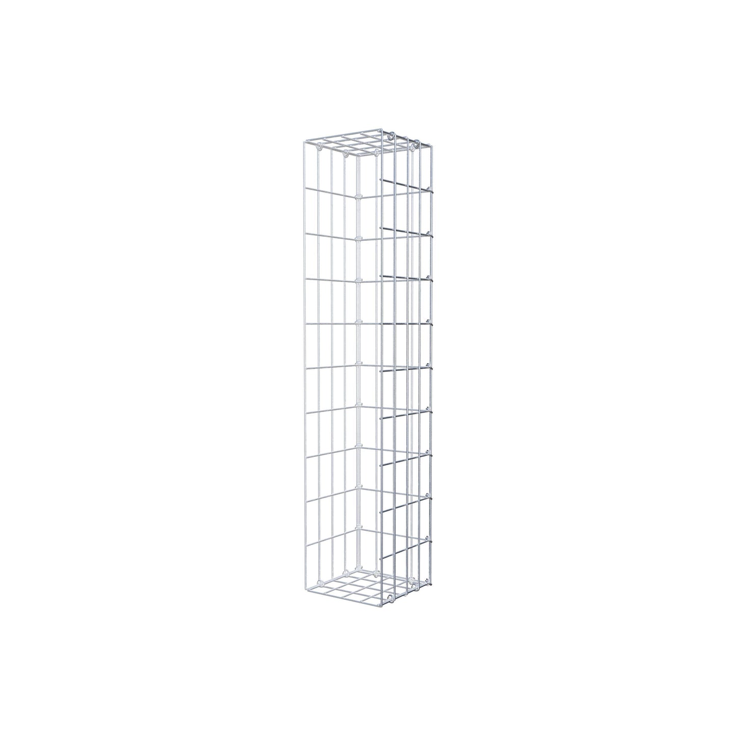 Monteret gabion type 2 100 cm x 20 cm x 20 cm, maskestørrelse 5 cm x 10 cm, C-ring