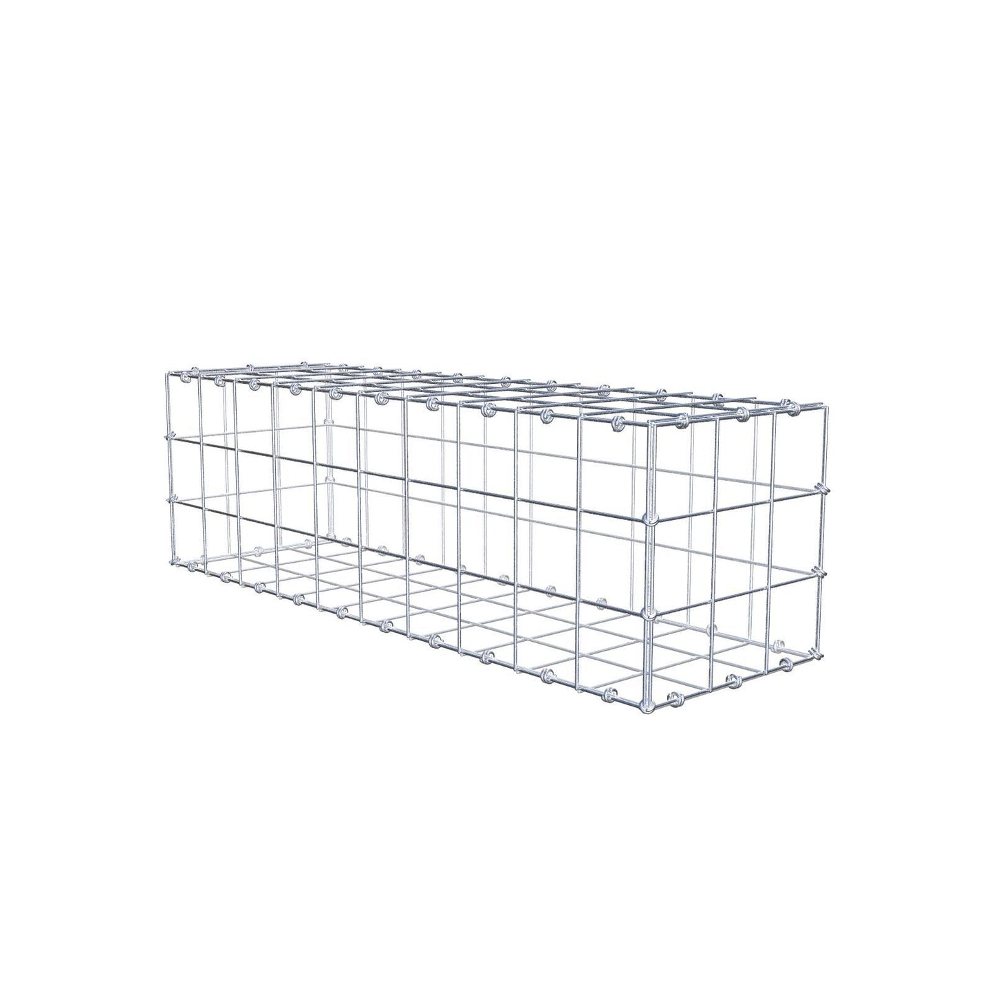 Gabion 100 cm x 30 cm x 30 cm (L x H x D), maskestørrelse 10 x 10 cm, spiralring