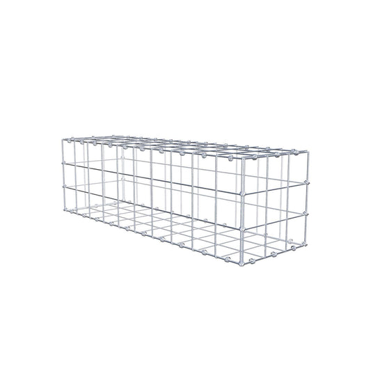Gabion 100 cm x 30 cm x 30 cm (L x H x D), maskstorlek 10 x 10 cm, spiralring