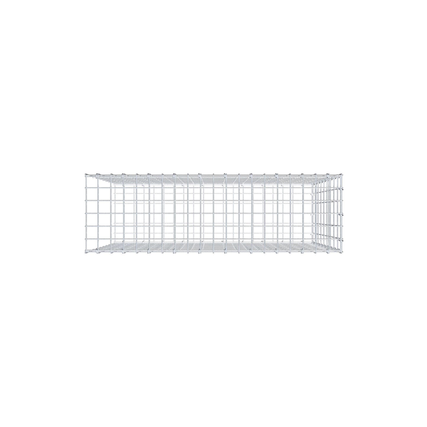 Anbaugabione Typ 2 100 cm x 90 cm x 30 cm, Maschenweite 5 cm x 10 cm, C-Ring