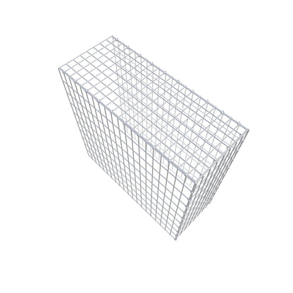 Monteret gabion type 4 100 cm x 100 cm x 40 cm (L x H x D), maskestørrelse 5 cm x 10 cm, C-ring