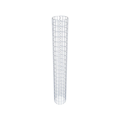 Gabionpelare, rund, varmförzinkad, 27 cm diameter, 200 cm höjd, MW 5 cm x 10 cm