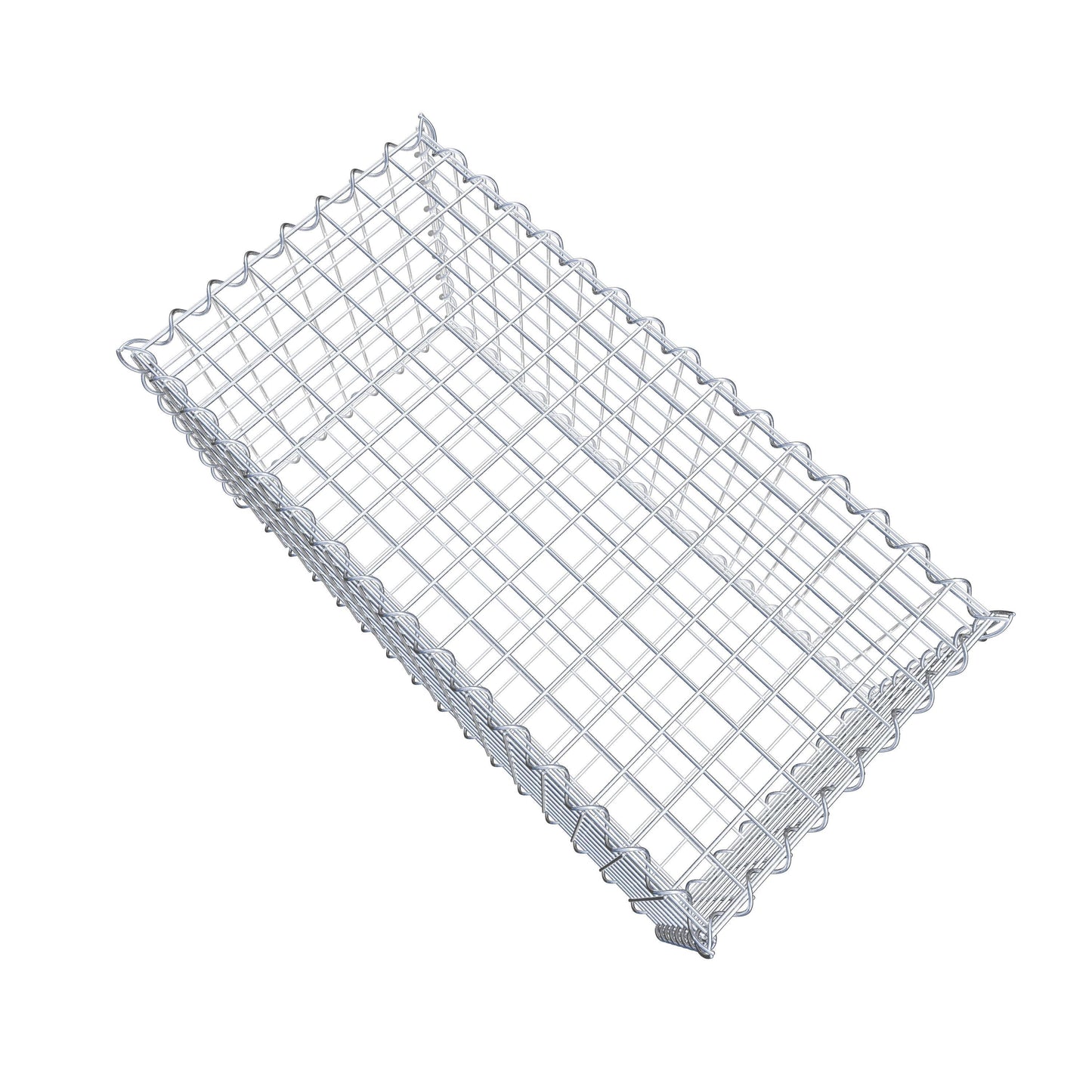 Gabion 80 cm x 40 cm x 40 cm (L x H x D), mesh size 5 cm x 5 cm, spiral