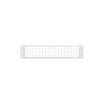 Monteret gabion type 3 200 cm x 100 cm x 40 cm (L x H x D), maskestørrelse 10 cm x 10 cm, C-ring