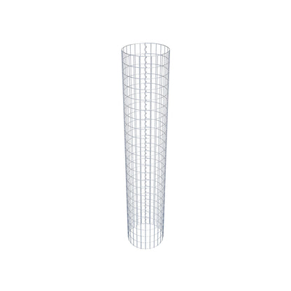 Colonne de gabion ronde 42 cm de diamètre, 230 cm de hauteur, mailles 5 cm x 10 cm