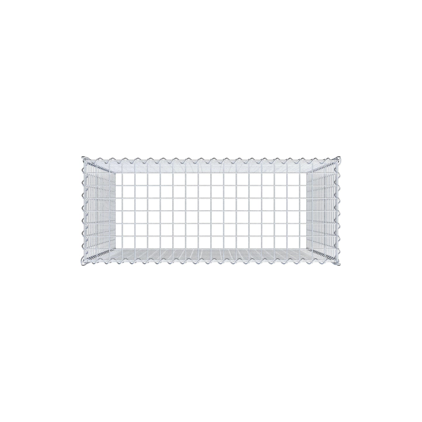 Anbaugabione Typ 3 100 cm x 100 cm x 40 cm (L x H x T), Maschenweite 5 cm x 5 cm, Spirale