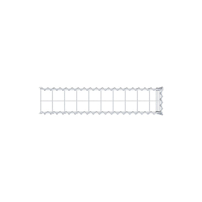 Opvokset gabion type 4 100 cm x 30 cm x 20 cm (L x H x D), maskestørrelse 10 cm x 10 cm, spiral